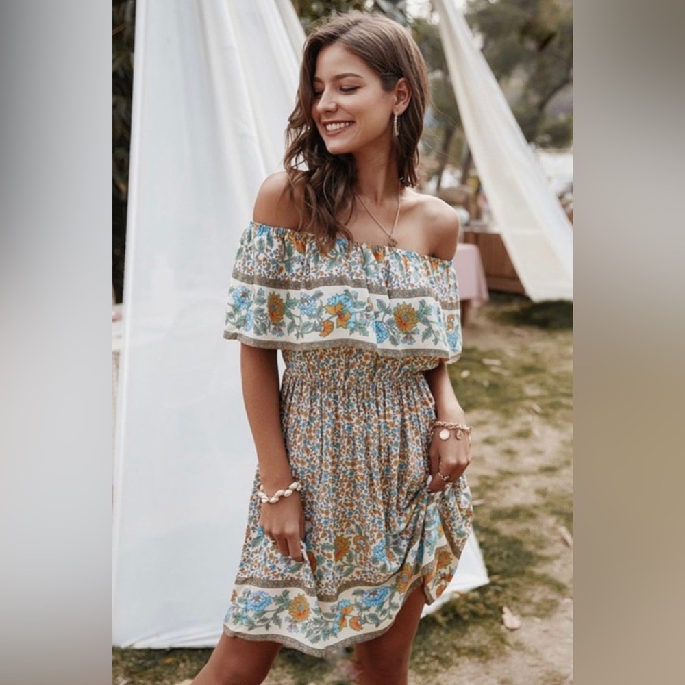 Off The Shoulder Floral Shoulder